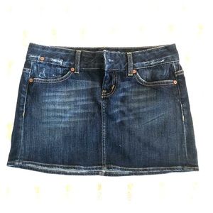 Jean mini skirt